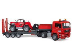 Bruder MAN TGA s návěsem a teleskopickým manipulátorem 1:16 